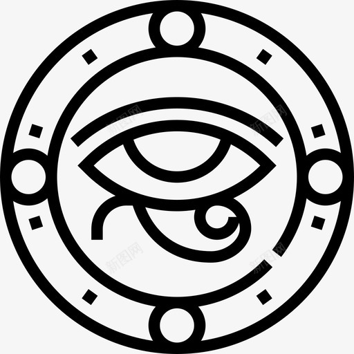 Ra之眼精神2直线图标svg_新图网 https://ixintu.com Ra之眼 直线 精神2