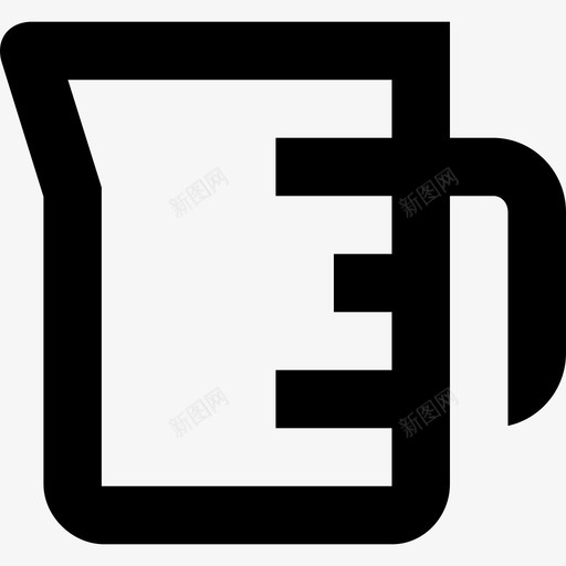 量杯杂项23线性图标svg_新图网 https://ixintu.com 杂项23 线性 量杯