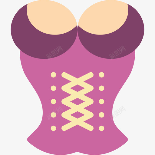 紧身胸衣美丽40扁平图标svg_新图网 https://ixintu.com 扁平 紧身胸衣 美丽40