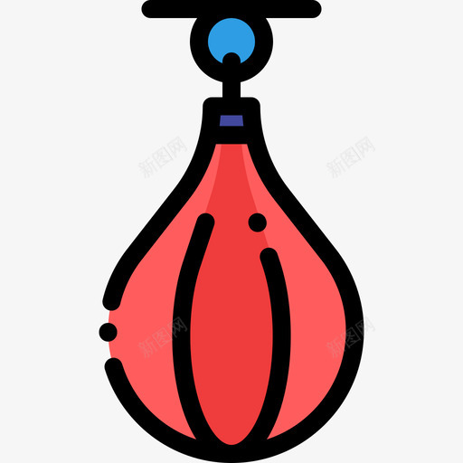 打孔球健身器材6件线颜色图标svg_新图网 https://ixintu.com 健身器材6件 打孔球 线颜色