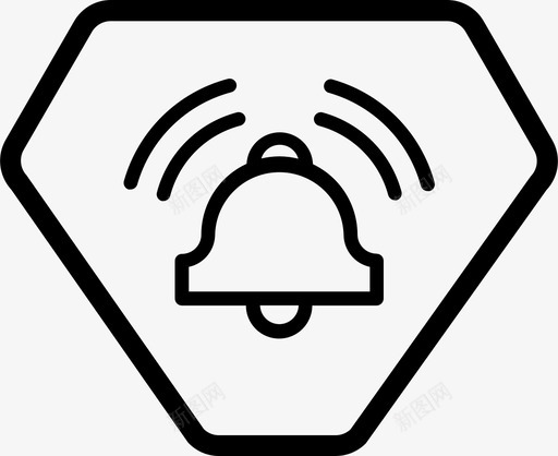 入侵者警报安全安保图标svg_新图网 https://ixintu.com 入侵者警报 安保 安全