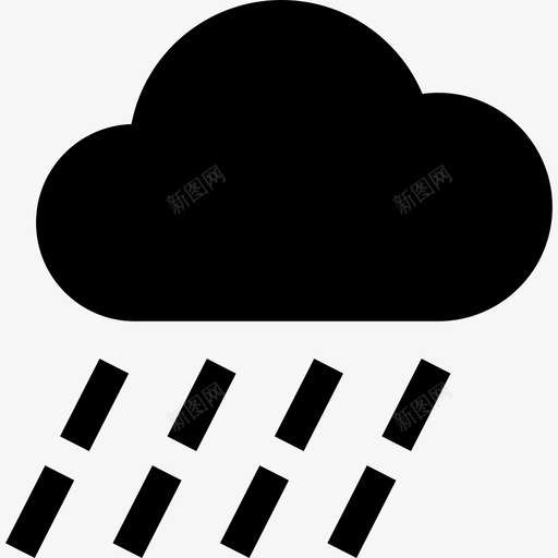 雨自然39充满图标svg_新图网 https://ixintu.com 充满 自然39 雨