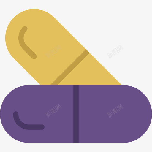 药片药物4平的图标svg_新图网 https://ixintu.com 平的 药片 药物4