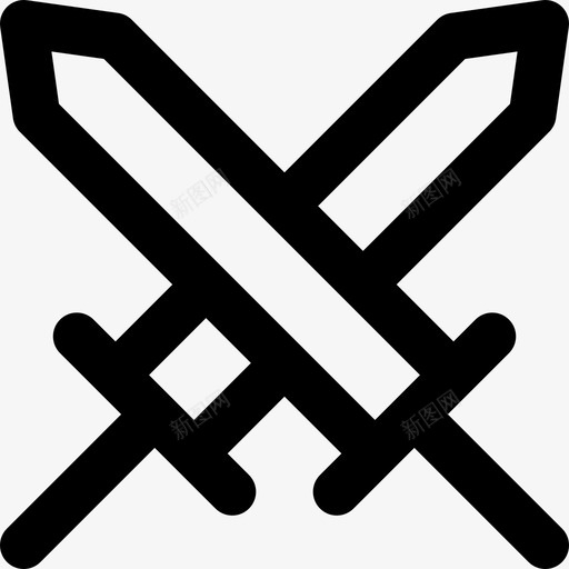 击剑运动31直线图标svg_新图网 https://ixintu.com 击剑 直线 运动31