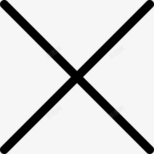 取消基本图标3线性svg_新图网 https://ixintu.com 取消 基本图标3 线性