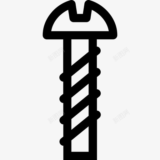 结构和工具螺钉2线性图标svg_新图网 https://ixintu.com 线性 结构和工具螺钉2