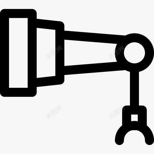 工业机器人机器人学9线性图标svg_新图网 https://ixintu.com 工业机器人 机器人学9 线性