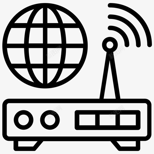 wifi技术创新技术互联网连接图标svg_新图网 https://ixintu.com wifi技术 互联网技术 互联网连接 创新技术 无线技术 未来技术线图标