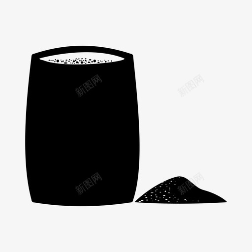 水泥袋装填料图标svg_新图网 https://ixintu.com 填料 建材小型工程 水泥 灰泥 袋装 麻袋