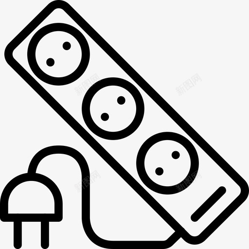 线路板家用4线性图标svg_新图网 https://ixintu.com 家用4 线性 线路板