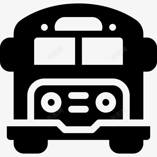 校车44路满载图标svg_新图网 https://ixintu.com 44路 校车 满载