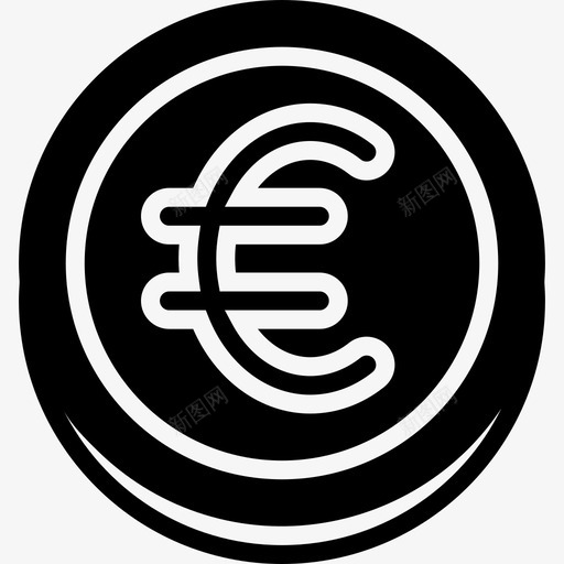 硬币商业和金融39实心图标svg_新图网 https://ixintu.com 商业和金融39 实心 硬币