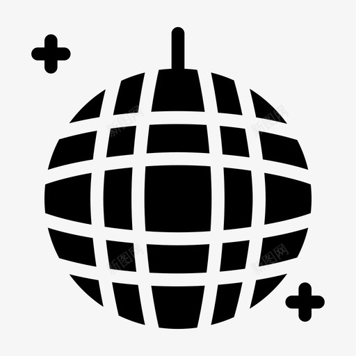 迪斯科舞会装饰派对图标svg_新图网 https://ixintu.com 新年实心 派对 装饰 迪斯科舞会 酒吧