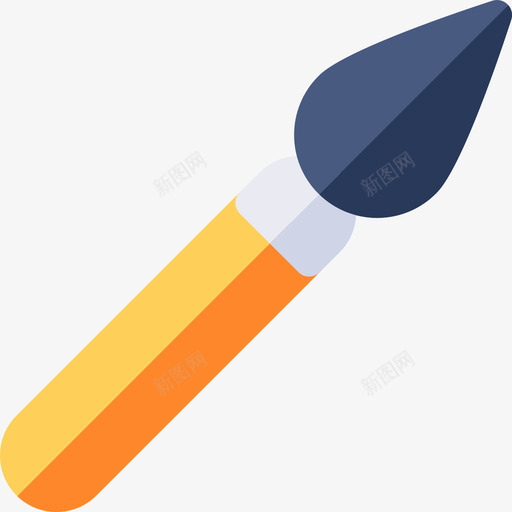 画笔艺术8平面图标svg_新图网 https://ixintu.com 平面 画笔 艺术设计8