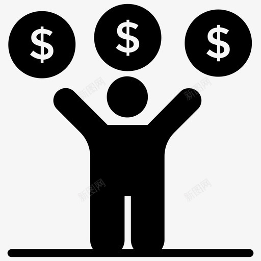 投资者商人企业家图标svg_新图网 https://ixintu.com 企业家 商人 实业家 投资者 百万富翁习惯字形图标