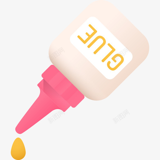 胶水文具34彩色图标svg_新图网 https://ixintu.com 彩色 文具34 胶水