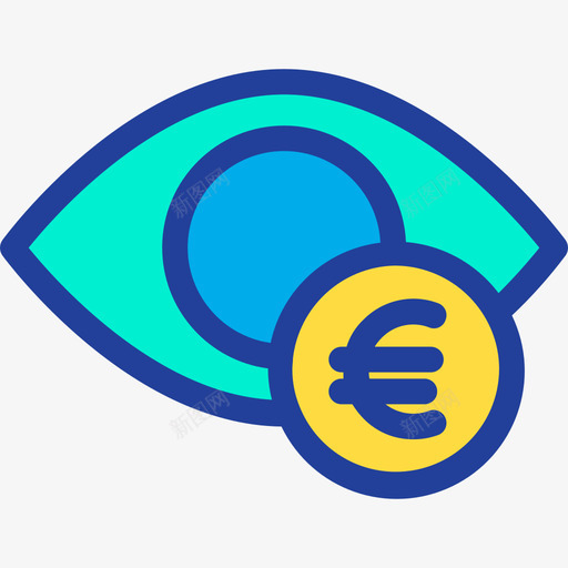 眼睛银行和金融15线性颜色图标svg_新图网 https://ixintu.com 眼睛 线性颜色 银行和金融15