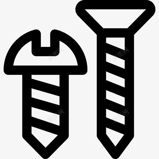 线性工具箱螺钉图标svg_新图网 https://ixintu.com 线性工具箱螺钉