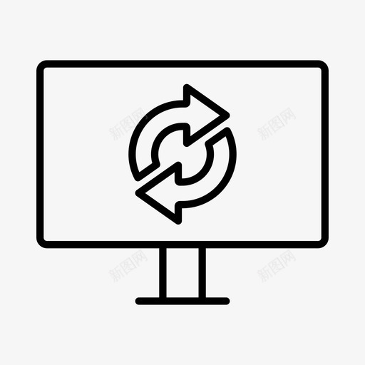 加载计算机监视器图标svg_新图网 https://ixintu.com ui设计图标 加载 屏幕 监视器 计算机