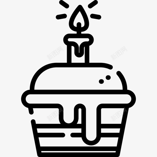 松饼生日24直系图标svg_新图网 https://ixintu.com 松饼 生日24 直系