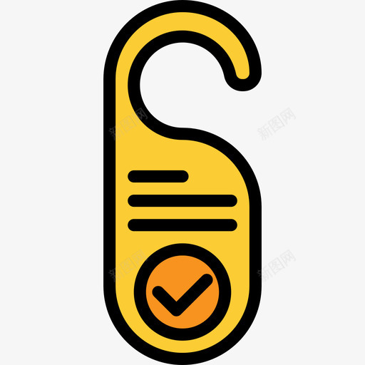 门把手酒店80线性颜色图标svg_新图网 https://ixintu.com 线性颜色 酒店80 门把手