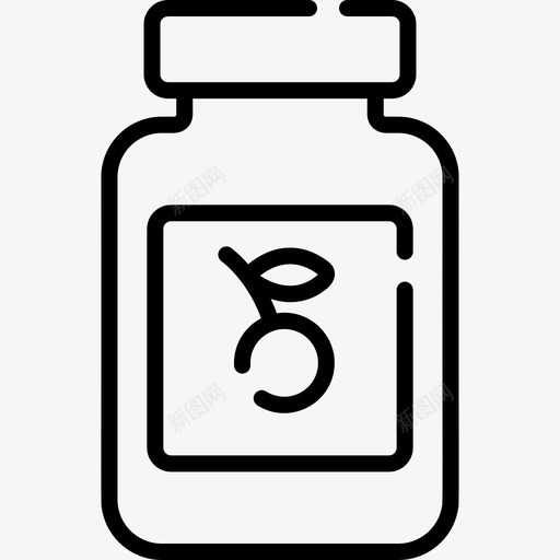 果酱秋25直纹图标svg_新图网 https://ixintu.com 果酱 直纹 秋25
