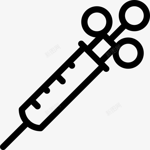注射器retro7线性图标svg_新图网 https://ixintu.com retro7 注射器 线性