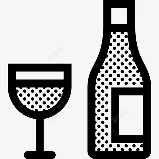 酒杯和酒瓶酒杯酒水图标svg_新图网 https://ixintu.com 杂点 酒杯 酒杯和酒瓶 酒水