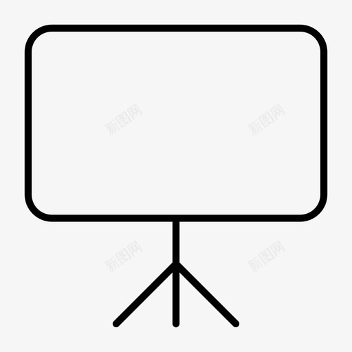 投影屏幕教学幻灯片图标svg_新图网 https://ixintu.com 会议 幻灯片 投影屏幕 教学 教育 教育瘦 显示 演示 视觉