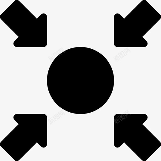 会合点寻路填充图标svg_新图网 https://ixintu.com 会合点 填充 寻路