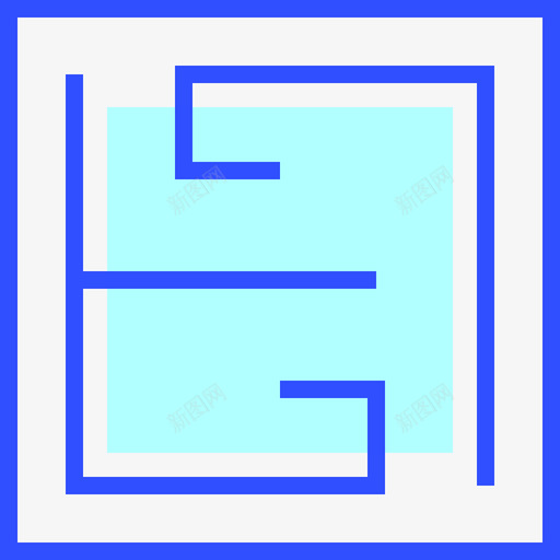 迷宫商业和创业线性色彩图标svg_新图网 https://ixintu.com 商业和创业 线性色彩 迷宫