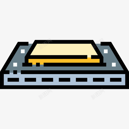口琴乐器10线性颜色图标svg_新图网 https://ixintu.com 乐器10 口琴 线性颜色