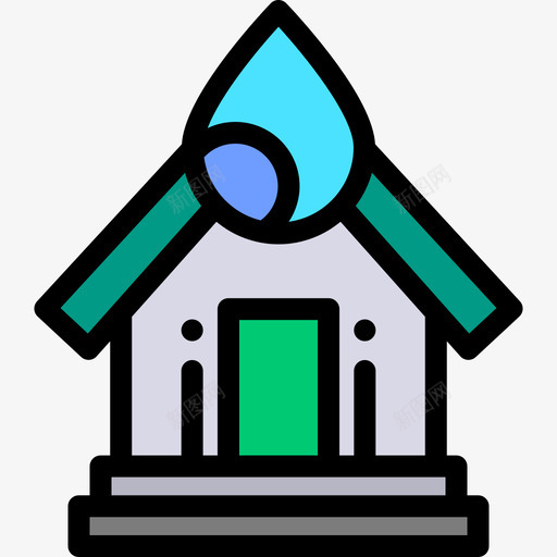 洪水水管工工具线颜色图标svg_新图网 https://ixintu.com 水管工工具 洪水 线颜色