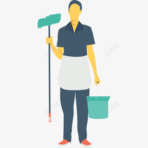 女仆人公寓图标svg_新图网 https://ixintu.com 人 公寓 女仆