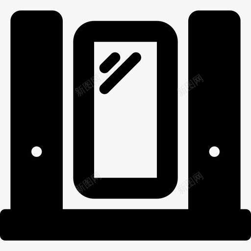 镜子室内家具填充物图标svg_新图网 https://ixintu.com 填充物 室内家具 镜子