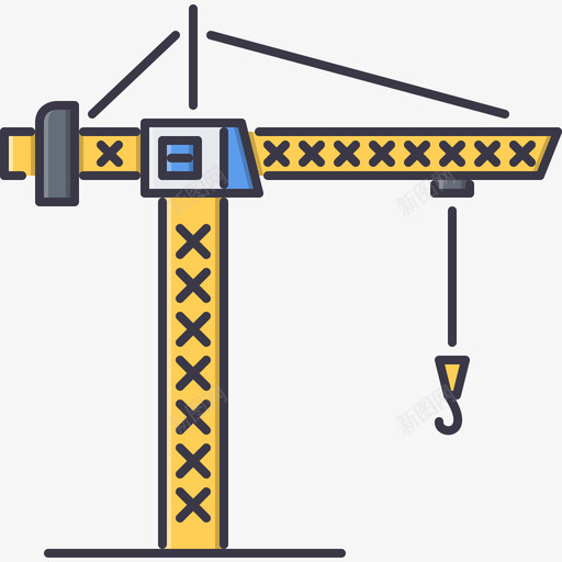 起重机9号楼颜色图标svg_新图网 https://ixintu.com 9号楼 起重机 颜色