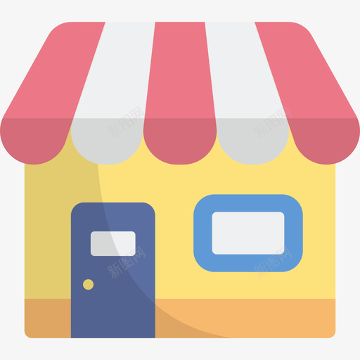 商店启动28平面图标svg_新图网 https://ixintu.com 启动28 商店 平面