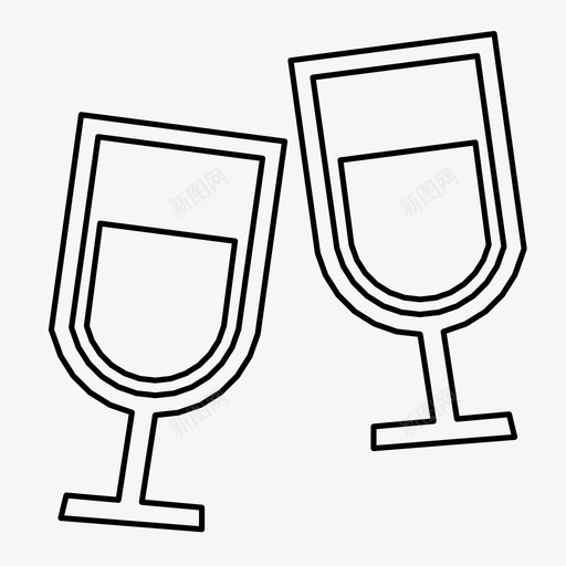 酒饮料聚会图标svg_新图网 https://ixintu.com 聚会 酒 餐厅 饮料