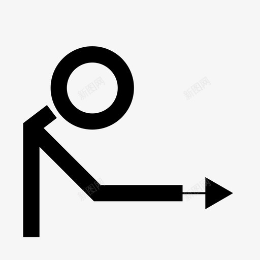 向右按用力推图标svg_新图网 https://ixintu.com 向右按 推 活动 用力