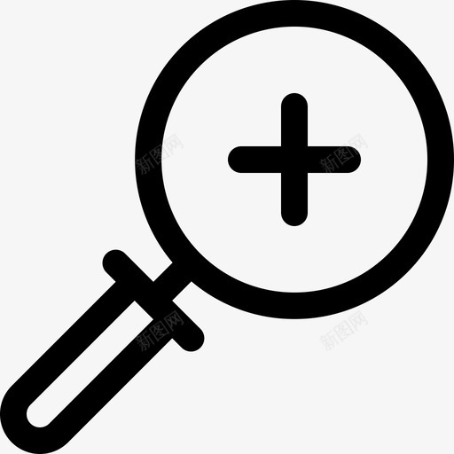 放大相机接口6线性图标svg_新图网 https://ixintu.com 放大 相机接口6 线性