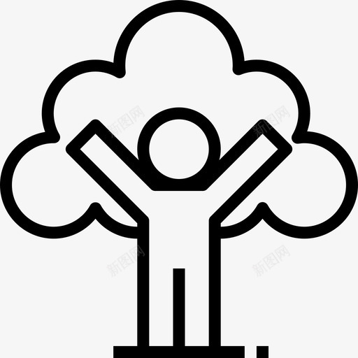 树环境10线性图标svg_新图网 https://ixintu.com 树 环境10 线性