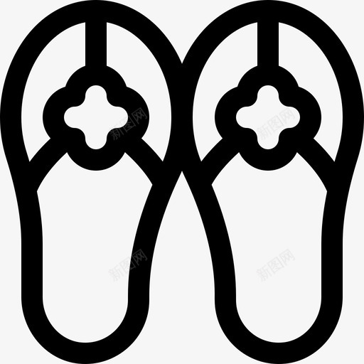 凉鞋泰国5直纹图标svg_新图网 https://ixintu.com 凉鞋 泰国5 直纹