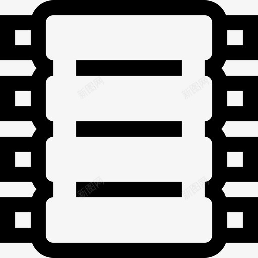排骨烧烤6直排图标svg_新图网 https://ixintu.com 排骨 烧烤6 直排