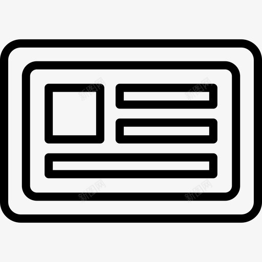 窗口电子和web元素集合4线性图标svg_新图网 https://ixintu.com 电子和web元素集合4 窗口 线性