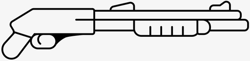 猎枪行动泵图标svg_新图网 https://ixintu.com 战争游戏 武器 泵 猎枪 行动