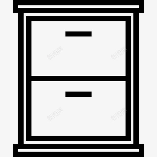 橱柜家用家具6件线性图标svg_新图网 https://ixintu.com 家用家具6件 橱柜 线性
