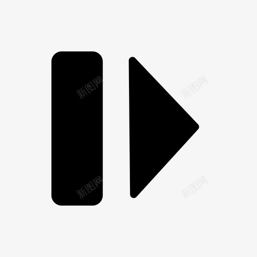 下一曲目按钮播放器按钮图标svg_新图网 https://ixintu.com 下一曲目 按钮 播放器按钮