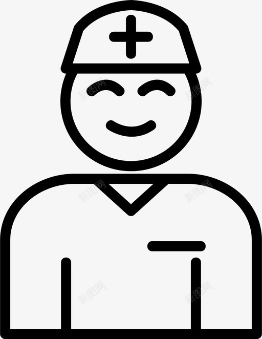 护士诊所护士站图标svg_新图网 https://ixintu.com 医院线 护士 护士站 病人 药房 诊所