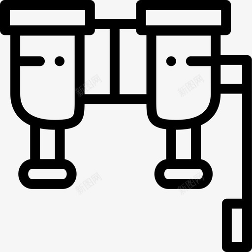 双筒望远镜风景艺术13直线图标svg_新图网 https://ixintu.com 双筒望远镜 直线 风景艺术13