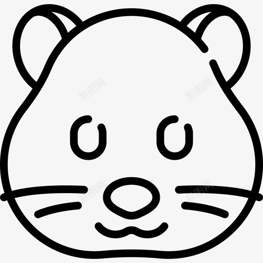 仓鼠动物与自然3直系图标svg_新图网 https://ixintu.com 仓鼠 仓鼠卡通 动物与自然3 直系